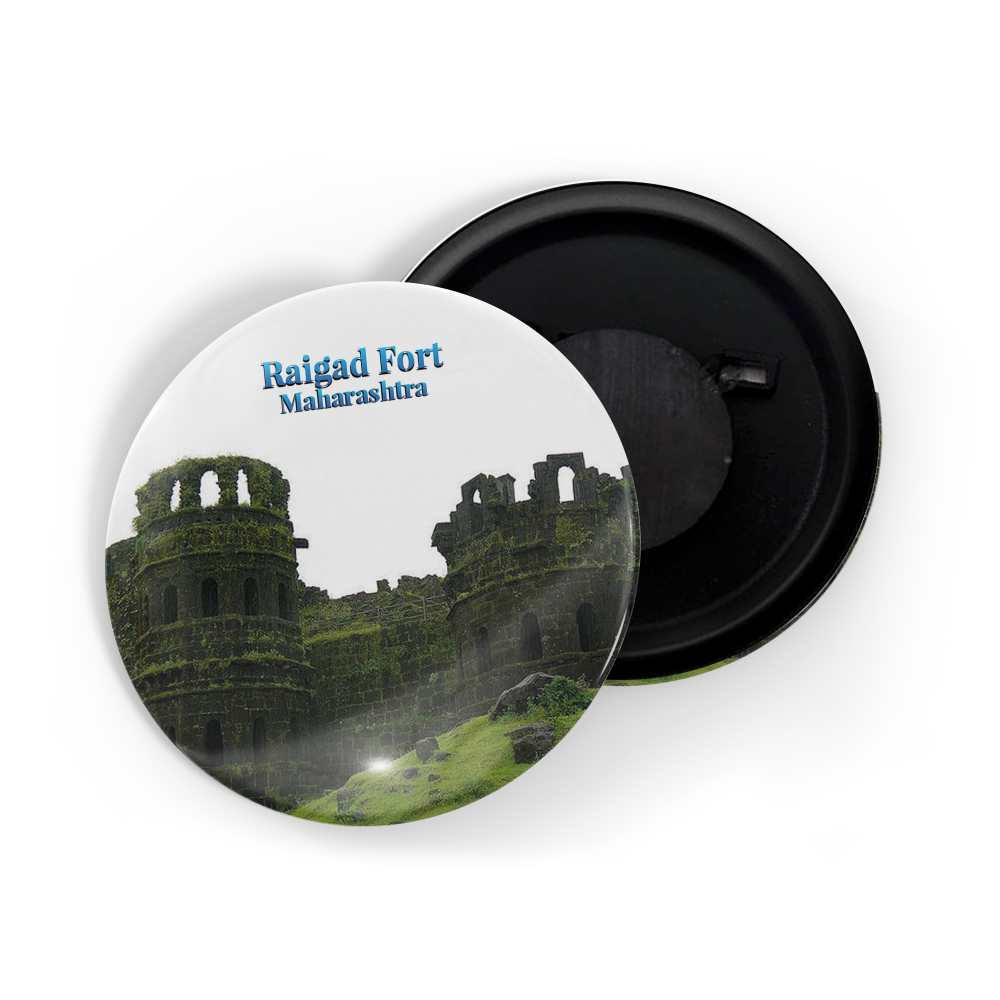 dhcrafts Fridge Magnet Multicolor Maharastra Raigad Fort D3 Glossy Finish Design Pack of 1